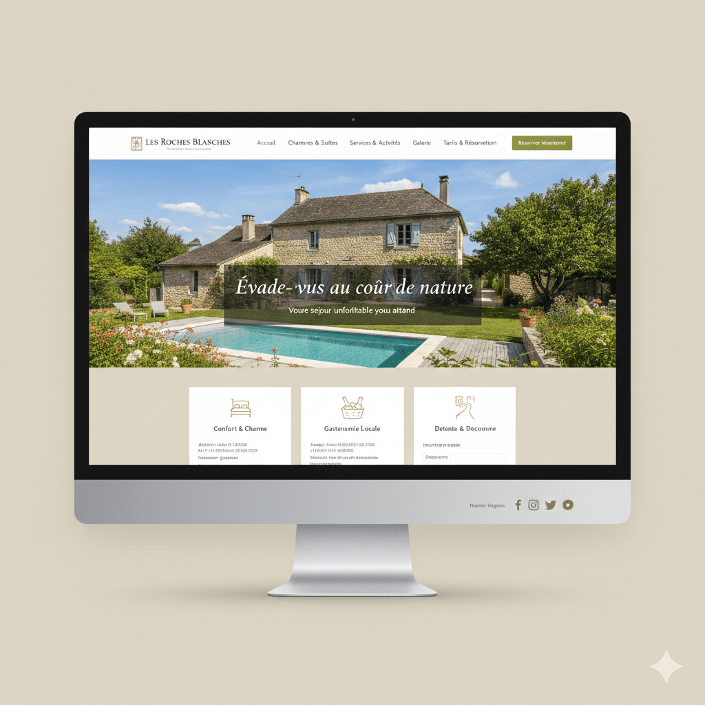 Site WordPress - Gîte Le Mas Provençal