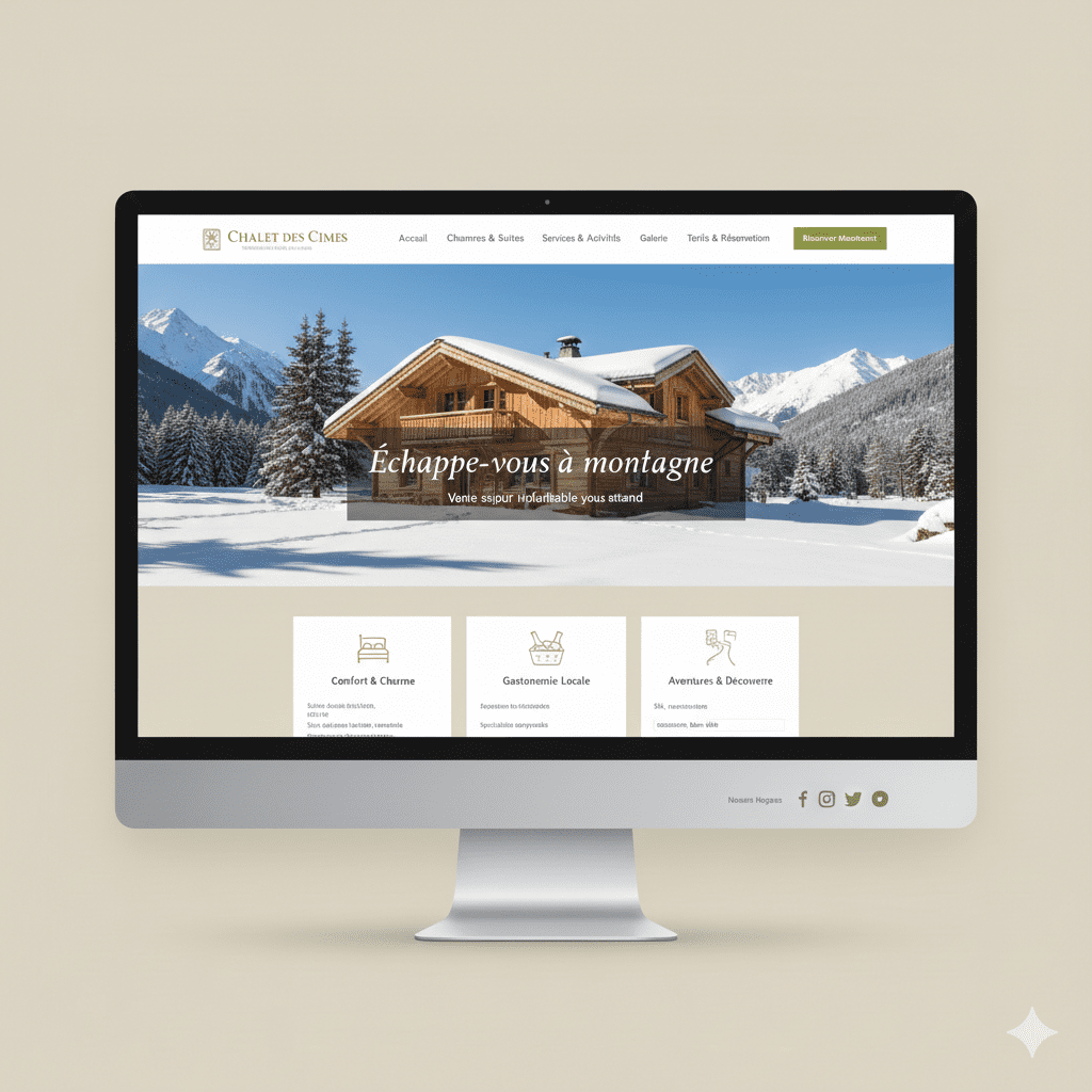 Site WordPress - Gîte Chalet des Pyrénées